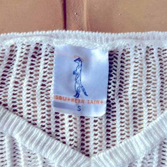 Women's Open Weave Knit Top | White size S NWOT perfect fit. - Picture 3 of 10